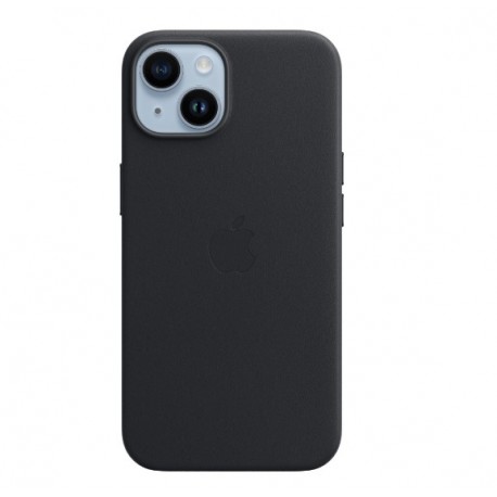 Capac Protectie Spate Apple Din Piele Cu Magsafe Pentru iPhone 14 - Gri Inchis
