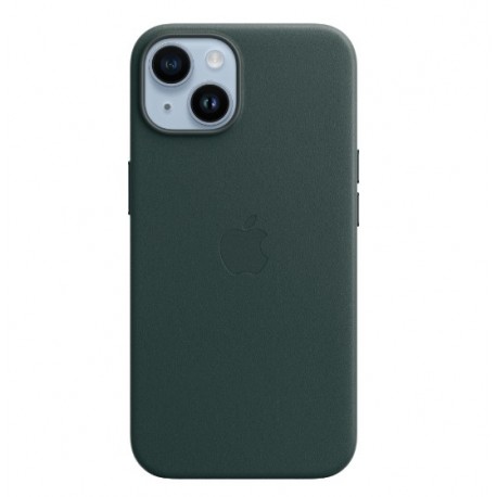 Capac Protectie Spate Apple Din Piele Cu Magsafe Pentru iPhone 14 - Verde