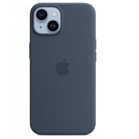 Capac Protectie Spate Apple Din Silicon Cu Magsafe Pentru iPhone 14 - Albastru