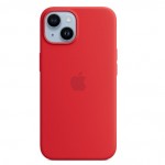 Capac Protectie Spate Apple Din Silicon Cu Magsafe Pentru iPhone 14 - Rosu