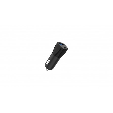 Incarcator Auto Cellara 20w Dual Usb A Qc 3a + Usb C Pd 20w - Negru