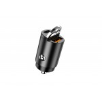 Incarcator Auto Cellara 20w Dual Usb A Qc 3a + Usb C Pd 30w - Negru