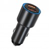 Incarcator Auto Cellara 36w Dual Usb A Qc 3a + Usb A Qc 3a - Negru