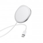 Incarcator Wireless Borofone Bq12 Magnetic 15w - Argintiu