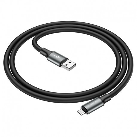 Cablu De Date Borofone Bx82 Usb A - Microusb 1m 2.4a - Negru