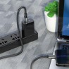 Cablu De Date Borofone Bx82 Usb A - Microusb 1m 2.4a - Negru