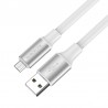 Cablu De Date Borofone Bx82 Usb A - Microusb 1m 2.4a - Alb