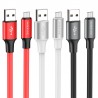 Cablu De Date Borofone Bx82 Usb A - Microusb 1m 2.4a - Alb