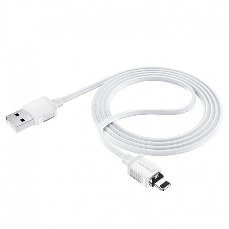 Cablu De Date Borofone Bx57 Usb A - Lightning Magnetic 1m 2a - Alb