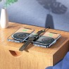 Incarcator Wireless Borofone Bq14 3 In 1 2.5w/3w/15w - Negru