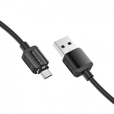 Cablu De Date Borofone Bx57 Usb A - Microusb Magnetic 1m 2a - Negru