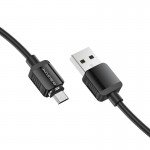 Cablu De Date Borofone Bx57 Usb A - Microusb Magnetic 1m 2a - Negru