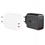 Incarcator Retea Acefast A9 Dual Usb C Pd 20w + Usb C Pd 20w Total 40w - Alb