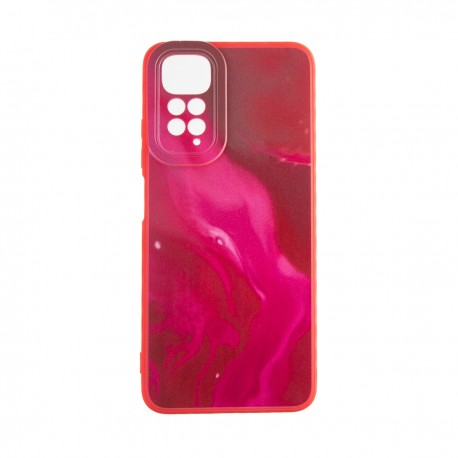 Capac Protectie Spate Colectia Soft Waves Pentru Xiaomi Redmi Note 11 - Rosu