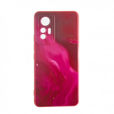 Capac Protectie Spate Colectia Soft Waves Pentru Xiaomi 12 Lite 5G - Rosu