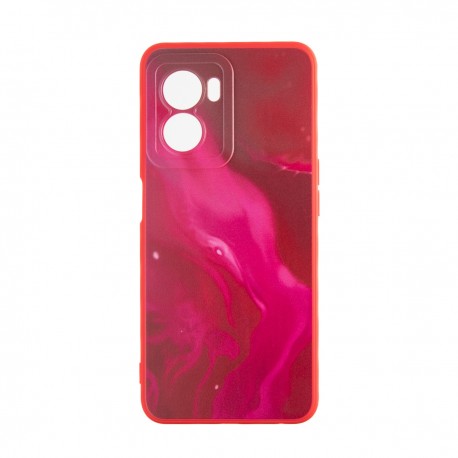 Capac Protectie Spate Colectia Soft Waves Pentru Oppo A77 5G - Rosu