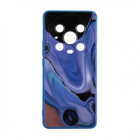 Capac Protectie Spate Colectia Soft Waves Pentru Honor Magic 4 Pro 5G - Albastru