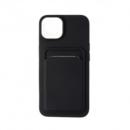 Capac Protectie Spate Colectia Soft Card Slot Pentru iPhone 14 Plus - Negru