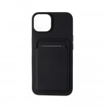Capac Protectie Spate Colectia Soft Card Slot Pentru iPhone 14 Plus - Negru