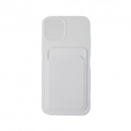 Capac Protectie Spate Colectia Soft Card Slot Pentru iPhone 14 Plus - Alb