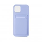 Capac Protectie Spate Colectia Soft Card Slot Pentru iPhone 13 Mini - Mov Deschis