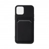 Capac Protectie Spate Colectia Soft Card Slot Pentru iPhone 13 Mini - Negru