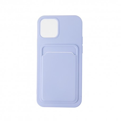 Capac Protectie Spate Colectia Soft Card Slot Pentru iPhone 13 - Mov Deschis