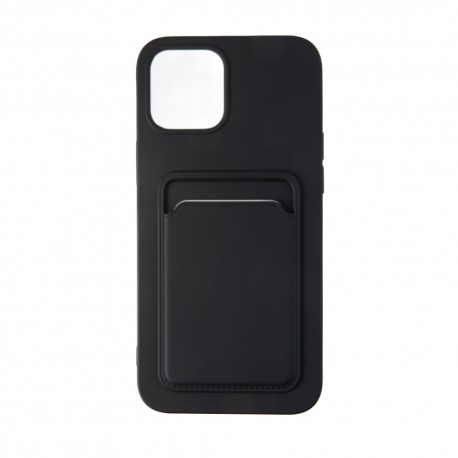 Capac Protectie Spate Colectia Soft Card Slot Pentru iPhone 13 - Negru