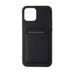 Capac Protectie Spate Colectia Soft Card Slot Pentru iPhone 13 - Negru