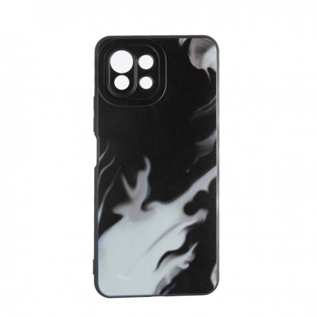 Capac Protectie Spate Colectia Soft Waves Pentru Xiaomi Mi 11 Lite 5G - Negru