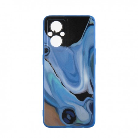 Capac Protectie Spate Colectia Soft Waves Pentru Oppo Reno 7 Lite 5G - Albastru