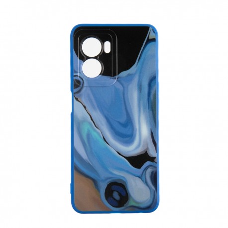 Capac Protectie Spate Colectia Soft Waves Pentru Oppo A77 5G - Albastru
