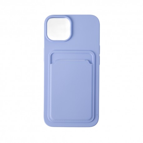 Capac Protectie Spate Colectia Soft Card Slot Pentru iPhone 14 - Mov Deschis