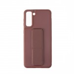 Capac Protectie Spate Colectia Stand Pentru Samsung Galaxy S21 Plus - Maro