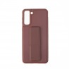 Capac Protectie Spate Colectia Stand Pentru Samsung Galaxy S21 Plus - Maro