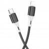 Cablu De Date Borofone Bx79 Type C - Lightning 20w 1m Ignifug - Negru