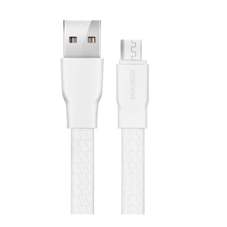 Cablu De Date Joyroom S-l127 Micro-usb Connector Din Aliaj Titan 1.2m 2.4a - Alb