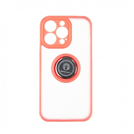 Capac Protectie Spate Colectia Soft Shape With Ring Pentru iPhone 13 Pro - Rosu