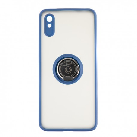 Capac Protectie Spate Colectia Soft Shape With Ring Pentru Xiaomi Redmi 9a/9at - Albastru