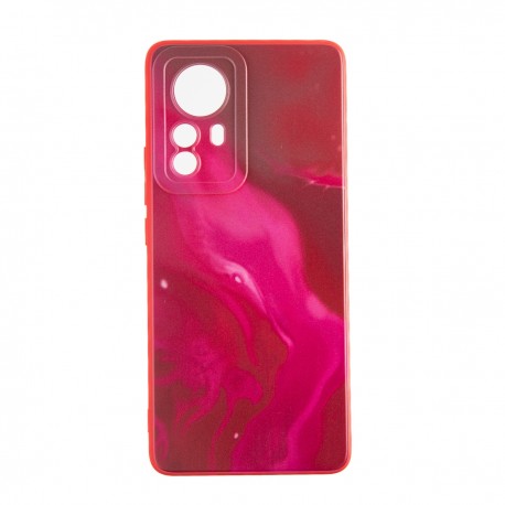 Capac Protectie Spate Colectia Soft Waves Pentru Xiaomi 12 Pro 5G - Rosu