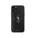 Capac Protectie Spate Kingxbar Cu Cristale Swarovski Colectia Wish Pentru iPhone 12 Pro Max - Negru