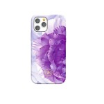 Capac Protectie Spate Kingxbar Cu Cristale Swarovski Colectia Peony Pentru iPhone 12 Pro Max - Violet