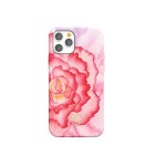 Capac Protectie Spate Kingxbar Cu Cristale Swarovski Colectia Peony Pentru iPhone 12 Pro Max - Rosu