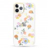 Capac Protectie Spate Kingxbar Cu Cristale Swarovski Colectia Rose Pentru iPhone 12 Pro Max - Portocaliu