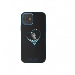 Capac Protectie Spate Kingxbar Cu Cristale Swarovski Colectia Wish Pentru iPhone 12 Mini - Albastru