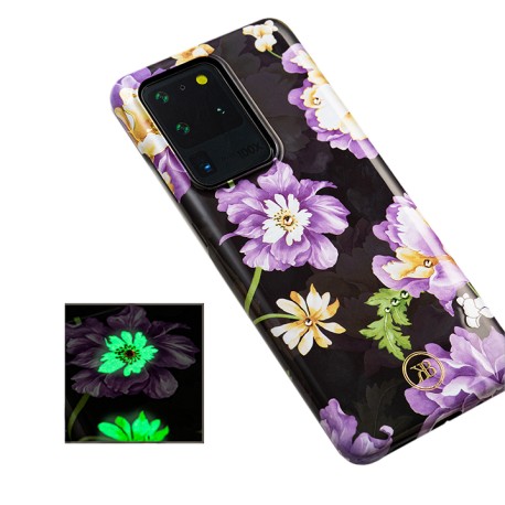 Capac Protectie Spate Kingxbar Cu Cristale Swarovski Colectia Spring Pentru Samsung S20 Ultra - Flower