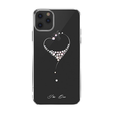 Capac Protectie Spate Kingxbar Cu Cristale Swarovski Colectia Wish Pentru iPhone 11 Pro Max - Argintiu