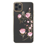 Capac Protectie Spate Kingxbar Cu Cristale Swarovski Colectia Fairy Pentru iPhone 11 Pro Max - Auriu