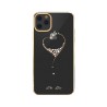 Capac Protectie Spate Kingxbar Cu Cristale Swarovski Colectia Wish Pentru iPhone 11 Pro - Auriu