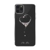 Capac Protectie Spate Kingxbar Cu Cristale Swarovski Colectia Wish Pentru iPhone 11 Pro - Argintiu